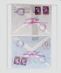 1918-1964 Collection of covers with "CONTROLE DES CHANGE"