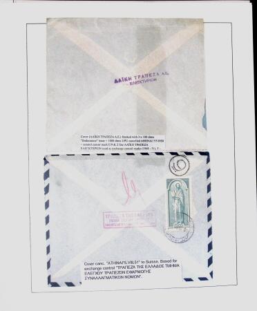 1918-1964 Collection of covers with "CONTROLE DES CHANGE"