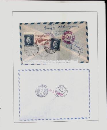 1918-1964 Collection of covers with "CONTROLE DES CHANGE"