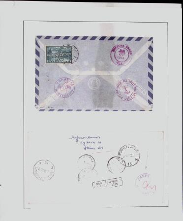 1918-1964 Collection of covers with "CONTROLE DES CHANGE"