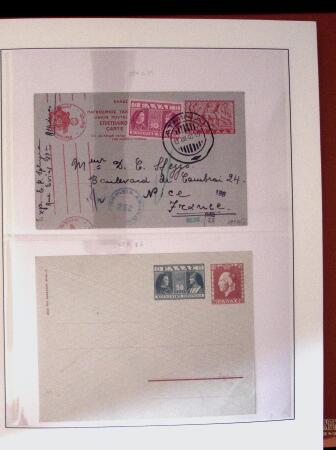 POSTAL STATIONERY Collection from Large Hermes Head