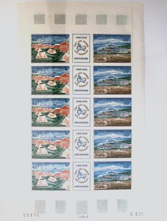1948-2020 Collection de timbres neufs des TAAF en 3