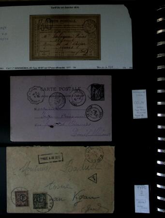 1726-1890 Collection de marques postales et cachets