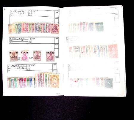 1919-45 Two approval booklets with never hinged material