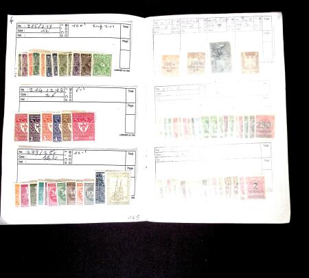 1919-45 Two approval booklets with never hinged material