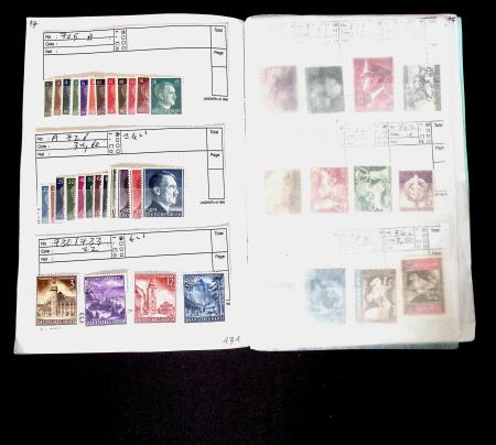 1919-45 Two approval booklets with never hinged material