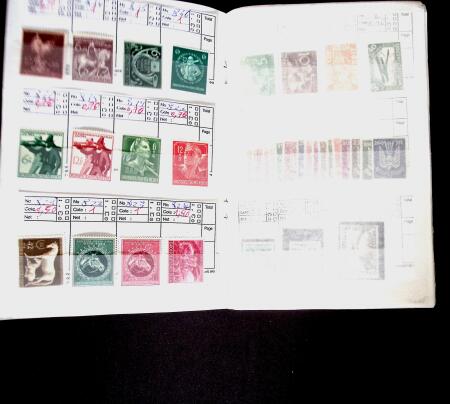 1919-45 Two approval booklets with never hinged material