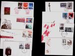 1958-1965 Group of +150 First Day covers with popular