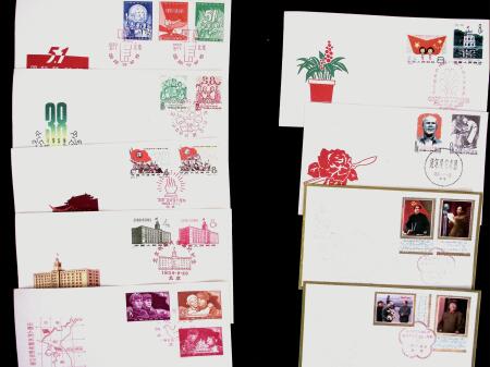 1958-1965 Group of +150 First Day covers with popular