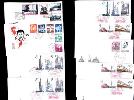 1958-1965 Group of +150 First Day covers with popular