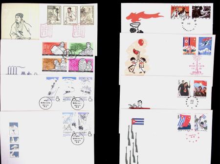 1958-1965 Group of +150 First Day covers with popular