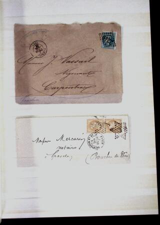 1855-1930, Environ 80 lettres et documents en deux
