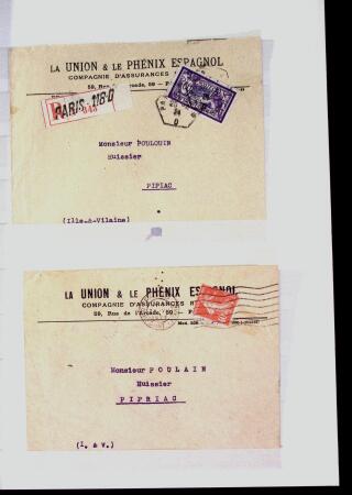 1855-1930, Environ 80 lettres et documents en deux