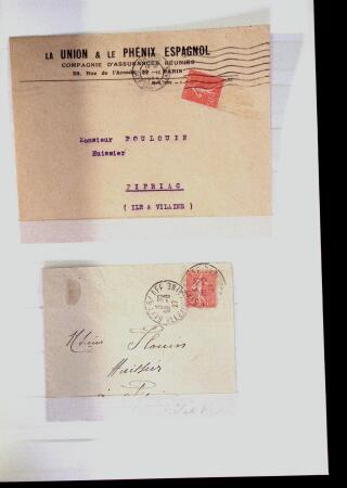 1855-1930, Environ 80 lettres et documents en deux