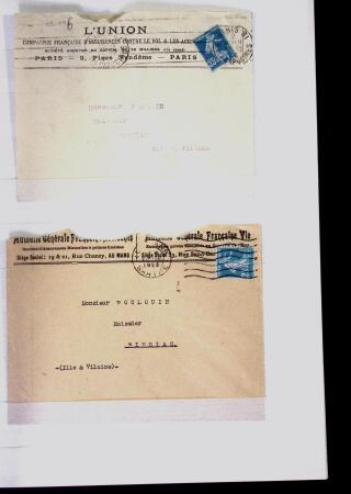 1855-1930, Environ 80 lettres et documents en deux