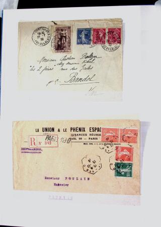 1855-1930, Environ 80 lettres et documents en deux
