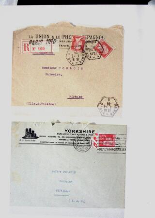 1855-1930, Environ 80 lettres et documents en deux
