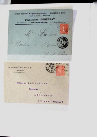 1855-1930, Environ 80 lettres et documents en deux