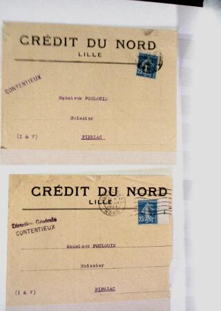 1855-1930, Environ 80 lettres et documents en deux