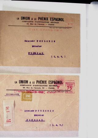 1855-1930, Environ 80 lettres et documents en deux