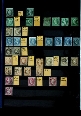 1849-1900, Ensemble de timbres neufs et oblitérés