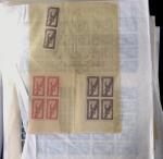 1933-45 Ensemble de 54 planches montrant différentes
