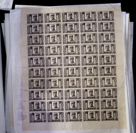 1933-45 Ensemble de 54 planches montrant différentes