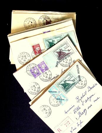 1945 Lot de 22 lettres de la Poche de SAINT NAZAIRE