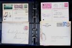 1863- 1980 2 classeurs de lettres de Suisse dont quelques