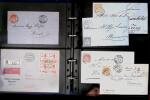 1863- 1980 2 classeurs de lettres de Suisse dont quelques