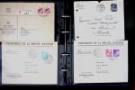 1863- 1980 2 classeurs de lettres de Suisse dont quelques