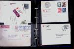 1863- 1980 2 classeurs de lettres de Suisse dont quelques