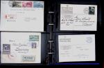 1863- 1980 2 classeurs de lettres de Suisse dont quelques