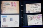 1863- 1980 2 classeurs de lettres de Suisse dont quelques
