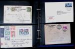 1863- 1980 2 classeurs de lettres de Suisse dont quelques