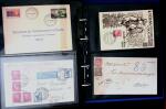 1863- 1980 2 classeurs de lettres de Suisse dont quelques