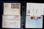 1863- 1980 2 classeurs de lettres de Suisse dont quelques