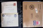 1863- 1980 2 classeurs de lettres de Suisse dont quelques