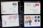 1863- 1980 2 classeurs de lettres de Suisse dont quelques