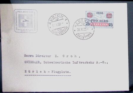 1863- 1980 2 classeurs de lettres de Suisse dont quelques