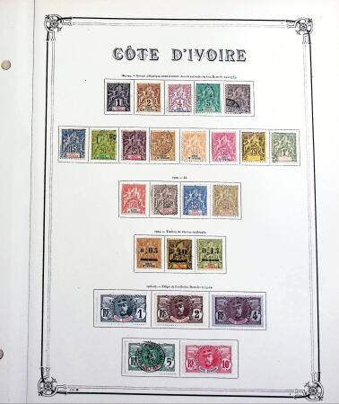 1885-1945 Collection de colonies en 12 classeurs et