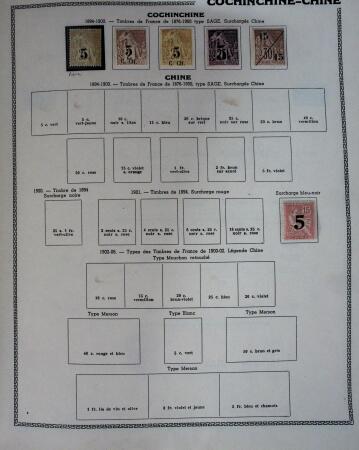 1859-1966 Fabuleuse collection de timbres neufs des colonies françaises montée sur 11 albums Thiaude, et doubles en 2 classeurs, depuis les Colonies générales jusqu'à Wallis et Futuna