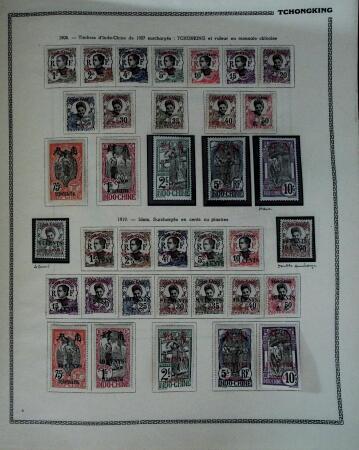 1859-1966 Fabuleuse collection de timbres neufs des colonies françaises montée sur 11 albums Thiaude, et doubles en 2 classeurs, depuis les Colonies générales jusqu'à Wallis et Futuna
