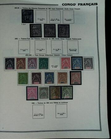 1859-1966 Fabuleuse collection de timbres neufs des colonies françaises montée sur 11 albums Thiaude, et doubles en 2 classeurs, depuis les Colonies générales jusqu'à Wallis et Futuna