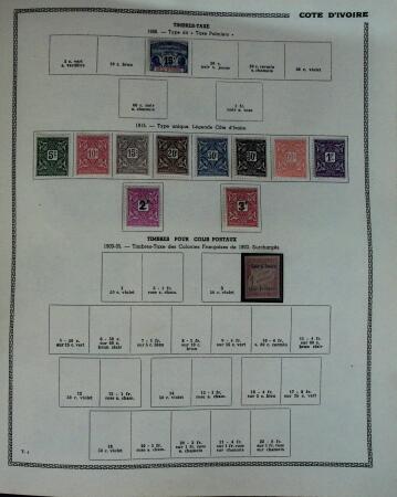 1859-1966 Fabuleuse collection de timbres neufs des colonies françaises montée sur 11 albums Thiaude, et doubles en 2 classeurs, depuis les Colonies générales jusqu'à Wallis et Futuna