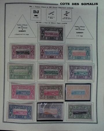 1859-1966 Fabuleuse collection de timbres neufs des colonies françaises montée sur 11 albums Thiaude, et doubles en 2 classeurs, depuis les Colonies générales jusqu'à Wallis et Futuna