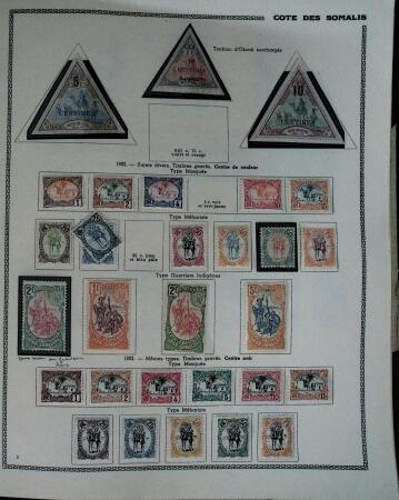 1859-1966 Fabuleuse collection de timbres neufs des colonies françaises montée sur 11 albums Thiaude, et doubles en 2 classeurs, depuis les Colonies générales jusqu'à Wallis et Futuna