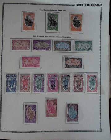 1859-1966 Fabuleuse collection de timbres neufs des colonies françaises montée sur 11 albums Thiaude, et doubles en 2 classeurs, depuis les Colonies générales jusqu'à Wallis et Futuna