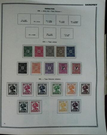 1859-1966 Fabuleuse collection de timbres neufs des colonies françaises montée sur 11 albums Thiaude, et doubles en 2 classeurs, depuis les Colonies générales jusqu'à Wallis et Futuna