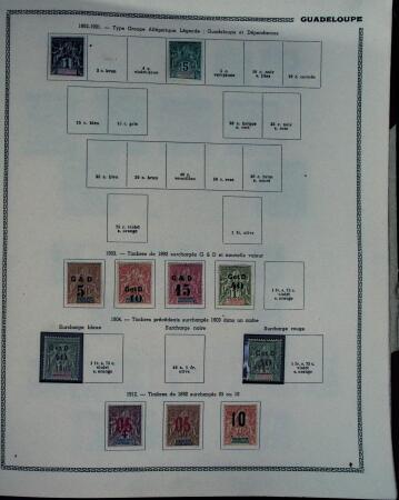 1859-1966 Fabuleuse collection de timbres neufs des colonies françaises montée sur 11 albums Thiaude, et doubles en 2 classeurs, depuis les Colonies générales jusqu'à Wallis et Futuna
